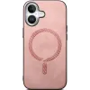 Phonesta Retro Vegan Leder MagSafe Back Cover Hülle für Apple iPhone 16 - Rosa 3