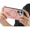 Phonesta Retro Vegan Leder MagSafe Back Cover Hülle für Apple iPhone 16 - Rosa 4