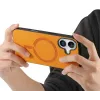 Phonesta Retro Vegan Leder MagSafe Back Cover Hülle für Apple iPhone 16 Plus - Orange 4