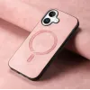 Phonesta Retro Vegan Leder MagSafe Back Cover Hülle für Apple iPhone 16 Plus - Rosa 2