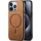 Phonesta Retro Vegan Leder MagSafe Back Cover Hülle für Apple iPhone 16 Pro - Braun