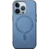 Phonesta Retro Vegan Leder MagSafe Back Cover Hülle für Apple iPhone 16 Pro Max - Blau 3