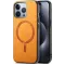 Phonesta Retro Vegan Leder MagSafe Back Cover Hülle für Apple iPhone 16 Pro Max - Orange