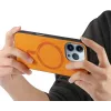 Phonesta Retro Vegan Leder MagSafe Back Cover Hülle für Apple iPhone 16 Pro Max - Orange 4