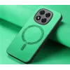 Phonesta Retro Vegan Leder MagSafe Back Cover Hülle für Xiaomi Redmi Note 14 Pro Plus - Grün 2