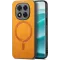 Phonesta Retro Vegan Leder MagSafe Back Cover Hülle für Xiaomi Redmi Note 14 Pro Plus - Orange
