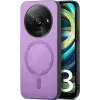 Phonesta Retro Vegan Leder MagSafe Back Cover Hülle für Xiaomi Redmi A3 - Lila