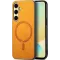 Phonesta Retro Vegan Leder MagSafe Back Cover Hülle für Samsung Galaxy A36/A56 - Orange