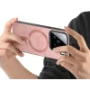 Phonesta Retro Vegan Leder MagSafe Back Cover Hülle für Xiaomi 15 - Rosa 3