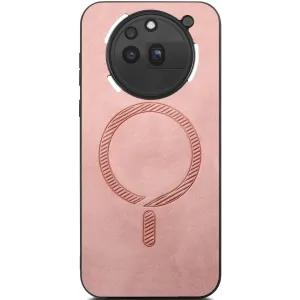 Phonesta Retro Vegan Leder MagSafe Back Cover Hülle für Nothing Phone (3a) Pro - Rosa