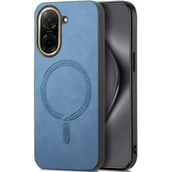 Phonesta Retro Vegan Leder MagSafe Back Cover Hülle für Xiaomi Redmi A5 171.7mm - Blau