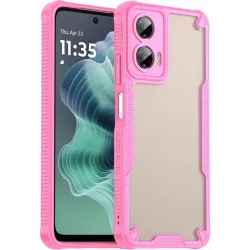 Phonesta Shockproof Armor Back Cover Hülle für Motorola Moto G35 - Rosa