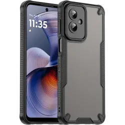 Phonesta Shockproof Armor Back Cover Hülle für Motorola Moto G55 - Schwarz