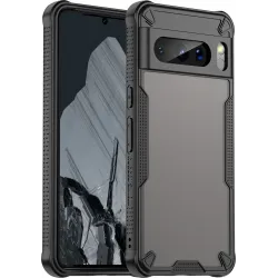 Phonesta Shockproof Armor Back Cover Hülle für Google Pixel 8 Pro - Schwarz