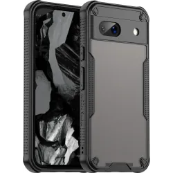 Phonesta Shockproof Armor Back Cover Hülle für Google Pixel 8a - Schwarz