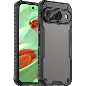 Phonesta Shockproof Armor Back Cover Hülle für Google Pixel 9 - Schwarz