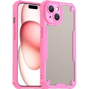Phonesta Shockproof Armor Back Cover Hülle für Apple iPhone 15 - Rosa