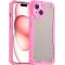 Phonesta Shockproof Armor Back Cover Hülle für Apple iPhone 15 - Rosa