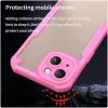 Phonesta Shockproof Armor Back Cover Hülle für Apple iPhone 15 Plus - Rosa 4