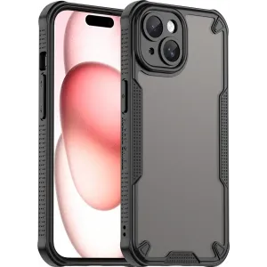 Phonesta Shockproof Armor Back Cover Hülle für Apple iPhone 15 Plus - Schwarz
