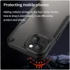 Phonesta Shockproof Armor Back Cover Hülle für Apple iPhone 15 Plus - Schwarz 4