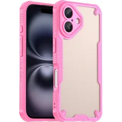 Phonesta Shockproof Armor Back Cover Hülle für Apple iPhone 16 Plus - Rosa