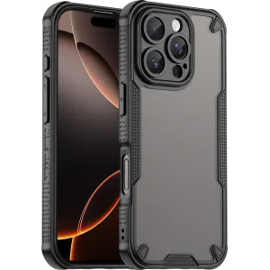 Phonesta Shockproof Armor Back Cover Hülle für Apple iPhone 16 Pro - Schwarz