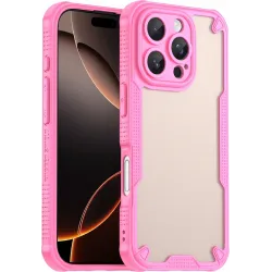 Phonesta Shockproof Armor Back Cover Hülle für Apple iPhone 16 Pro Max - Rosa