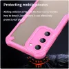 Phonesta Shockproof Armor Back Cover Hülle für Samsung Galaxy S23 Plus - Rosa 4