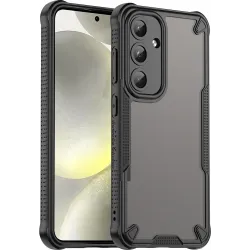 Phonesta Shockproof Armor Back Cover Hülle für Samsung Galaxy S25/S24 - Schwarz