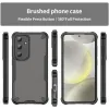 Phonesta Shockproof Armor Back Cover Hülle für Samsung Galaxy S25/S24 - Schwarz 2