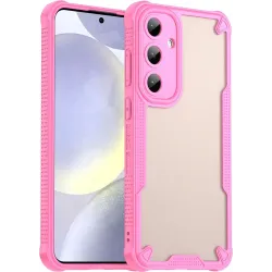 Phonesta Shockproof Armor Back Cover Hülle für Samsung Galaxy S25 Plus/S24 Plus - Rosa