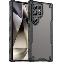 Phonesta Shockproof Armor Back Cover Hülle für Samsung Galaxy S24 Ultra - Schwarz
