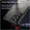 Phonesta Shockproof Armor Back Cover Hülle für Samsung Galaxy S25 Ultra - Schwarz 4