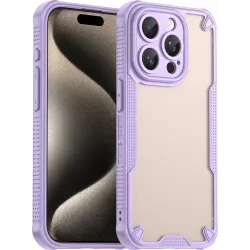 Phonesta Shockproof Armor Back Cover Hülle für Apple iPhone 15 Pro - Lila
