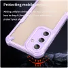 Phonesta Shockproof Armor Back Cover Hülle für Samsung Galaxy S25/S24 - Lila 4