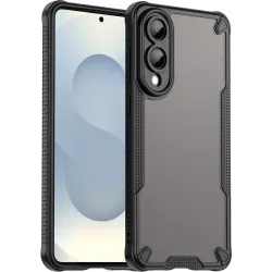 Phonesta Shockproof Armor Back Cover Hülle für Samsung Galaxy S25 Edge - Schwarz