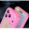 Phonesta Shockproof Armor Back Cover Hülle für Apple iPhone 17 Pro - Rosa 10