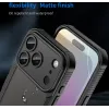 Phonesta Shockproof Armor Back Cover Hülle für Apple iPhone 17 Pro - Schwarz 10