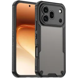Phonesta Shockproof Armor Back Cover Hülle für HONOR 600 Pro - Schwarz