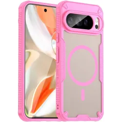 Phonesta Shockproof Armor Back Cover Hülle mit MagSafe für Google Pixel 10 Pro XL - Rosa