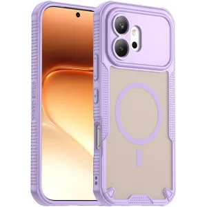 Phonesta Shockproof Armor Back Cover Hülle mit MagSafe für HONOR 600 - Lila