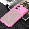 Phonesta Shockproof Armor Back Cover Hülle mit MagSafe für HONOR 600 - Rosa 6