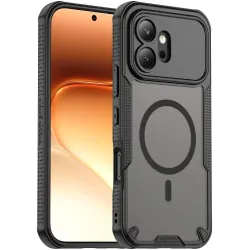Phonesta Shockproof Armor Back Cover Hülle mit MagSafe für HONOR 600 - Schwarz