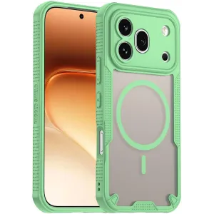 Phonesta Shockproof Armor Back Cover Hülle mit MagSafe für HONOR 600 Pro - Grün