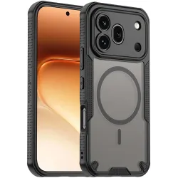 Phonesta Shockproof Armor Back Cover Hülle mit MagSafe für HONOR 600 Pro - Schwarz