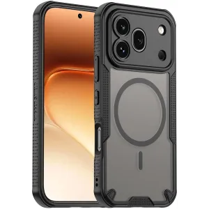 Phonesta Shockproof Armor Back Cover Hülle mit MagSafe für HONOR 600 Pro - Schwarz