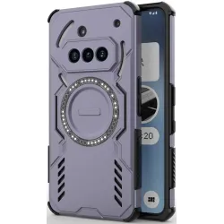 Phonesta Shield Armor Back Cover Hülle mit MagSafe für Nothing Phone (3a) - Lila