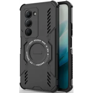 Phonesta Shield Armor Back Cover Hülle mit MagSafe für Xiaomi Redmi 15 - Schwarz