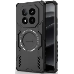 Phonesta Shield Armor Back Cover Hülle mit MagSafe für Xiaomi Redmi Note 14 Pro Plus - Schwarz